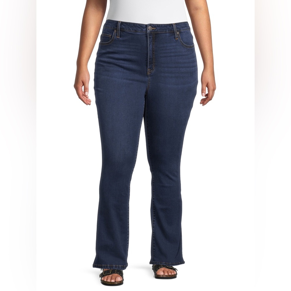 🎈now $15. New.Terra & Sky Navy Wide Leg Jeans size 24W